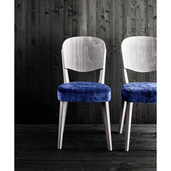 Astra Padded Modern wooden chairs Origins 1971 11