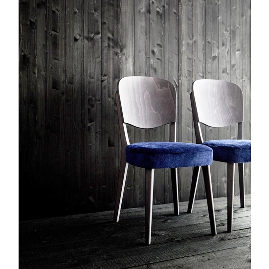 Astra Padded Modern wooden chairs Origins 1971 12