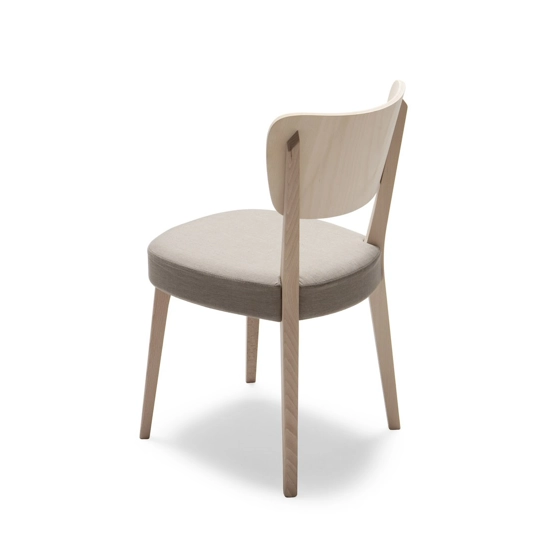 Padded Capitol Modern wooden chairs Origins 1971 9