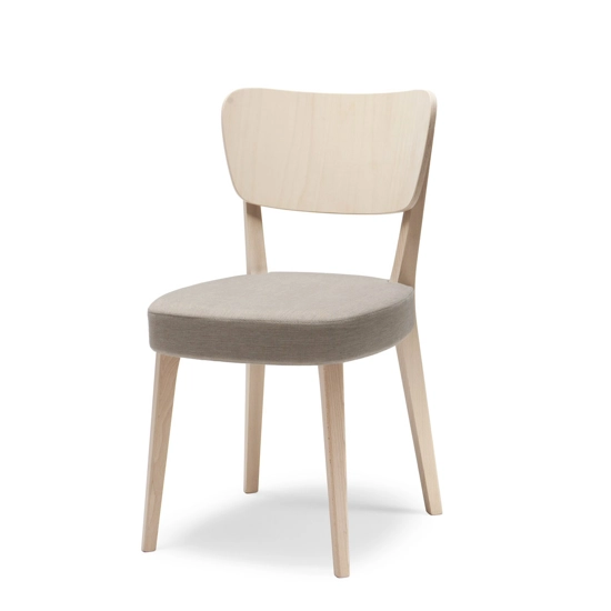 Padded Capitol Modern wooden chairs Origins 1971 11