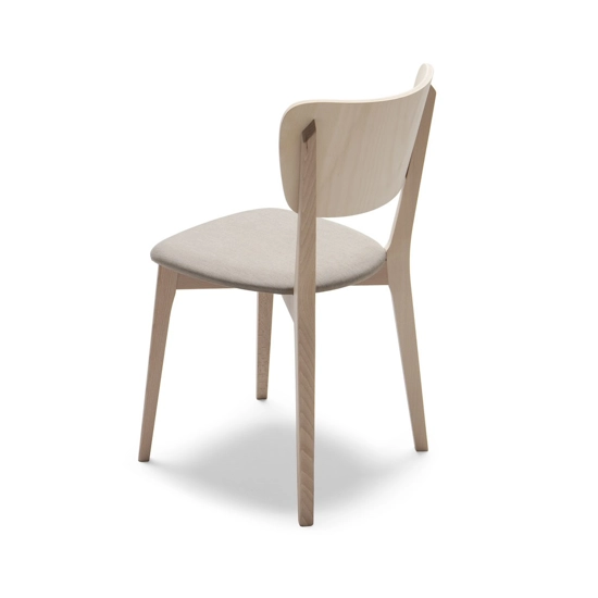 Padded Capitol Modern wooden chairs Origins 1971 2