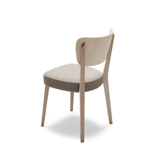 Padded Capitol Modern wooden chairs Origins 1971 5