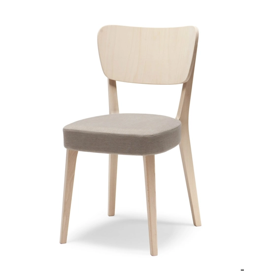 Padded Capitol Modern wooden chairs Origins 1971 7