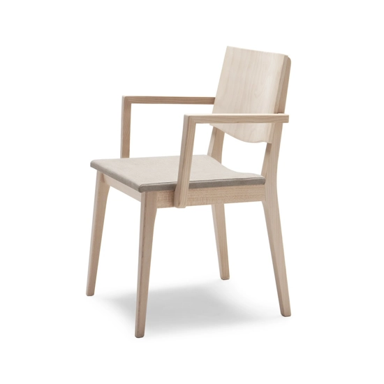 Maxim Imbottita Braccioli Sedie in legno moderne Origins 1971 2