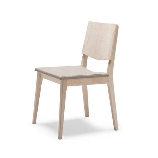 Maxim Imbottita Sedie in legno moderne Origins 1971
