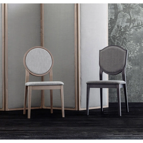 Medaillon Sedie in legno moderne Origins 1971 7