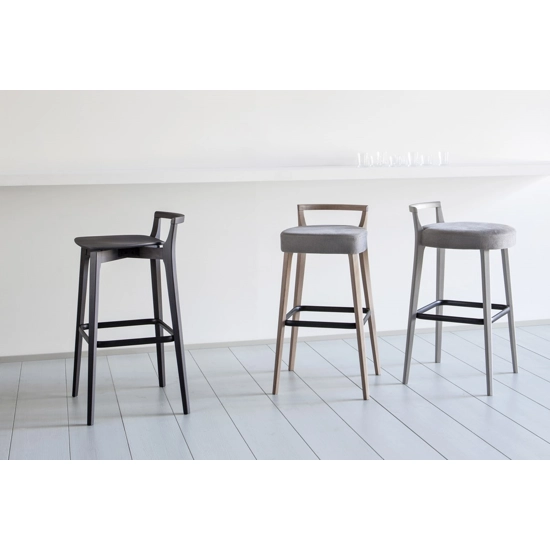 Padded measuring tape Wooden stools Origins 1971 17