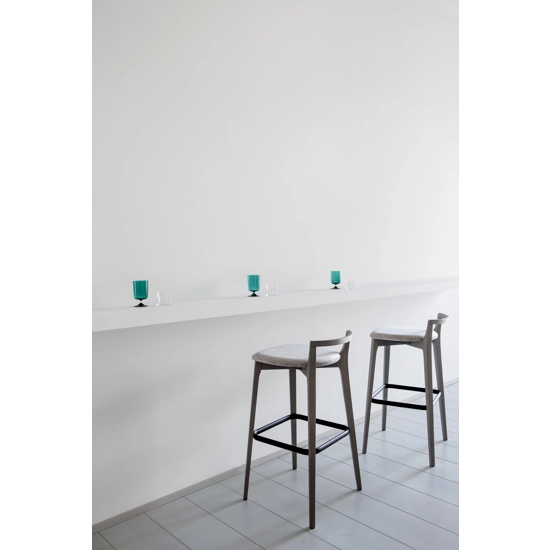 Padded measuring tape Wooden stools Origins 1971 1