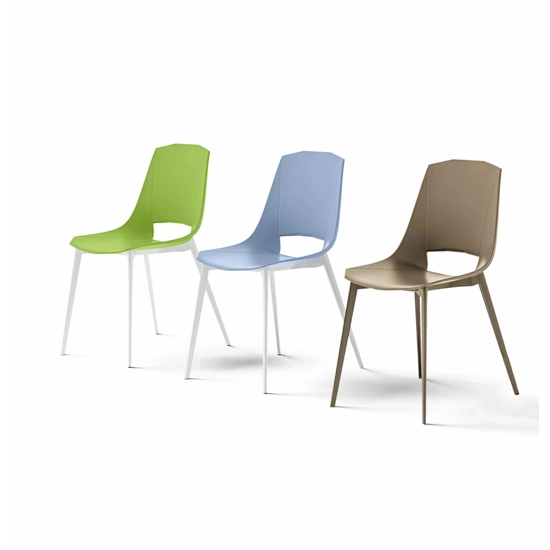 Eva Gamba a Spillo (seduta plastica) Plastic chairs point 5