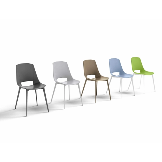 Eva Gamba a Spillo (seduta plastica) Plastic chairs point 6