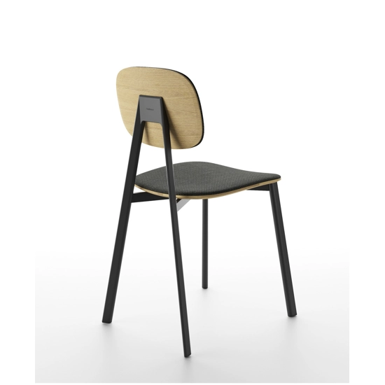 Tata (rivestita con retro schienale e sottosedile in legno) Sedie imbottite Point 2