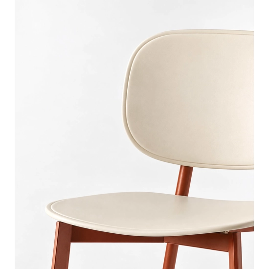 Tata Stool (seat and back in plastic or wood) Metal stools point 3