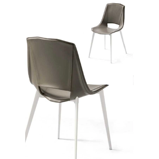 Eva Gamba a Spillo (seduta plastica o cuoio) Sedie in plastica di design Point 6