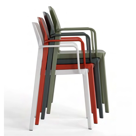 TIPA con Braccioli Sedie in plastica di design Point 1