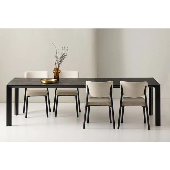 Diamante 160x90 (200-240) - Allunga a Libro (Allunghe da 40cm) Tavoli moderni Point 2