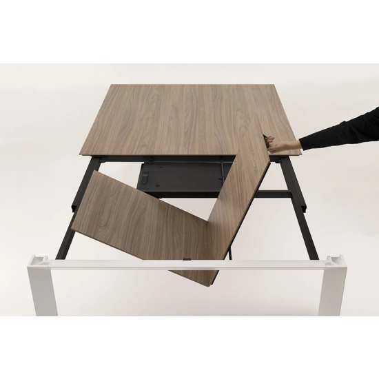 Diamante 90x90 (150) - Allunga a Libro Tavoli moderni Point 3