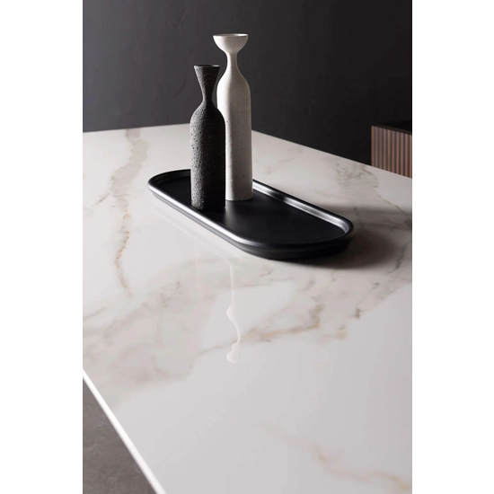 Metra 200x100 Fisso Tavoli in ceramica Point 1