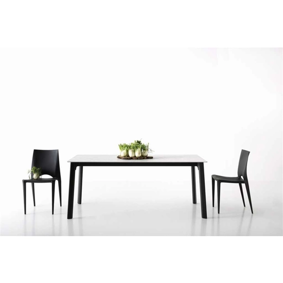 Drop Plus 120x80 (160) - Piano con Angolo Raggiato Tavoli moderni Point 7