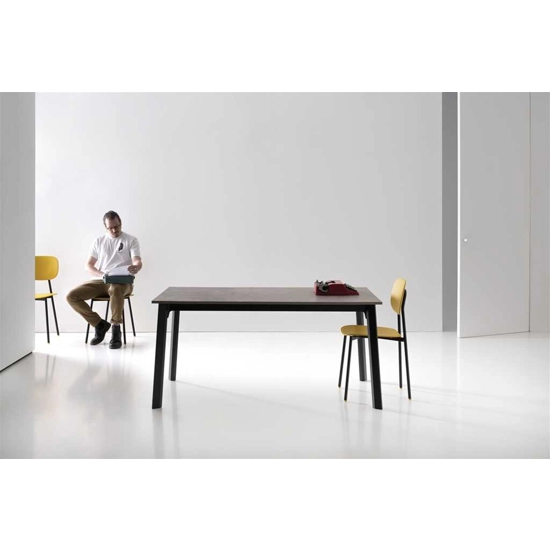 Drop Plus 140x80 (180-220) - Piano Angolo Raggiato Tavoli moderni Point 3