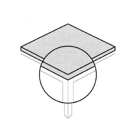 Quadro 140x80 (180-220) - Piano con Angolo a 90 Tavoli moderni Point 8