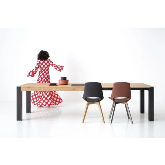 Tola Gambe Ferro 180x90 (220-260) Tavoli allungabili Point 2