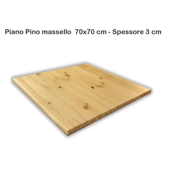 Piani Pino Massello 70x70 sp. 3 - Outlet Tavoli outlet Progetto Sedia