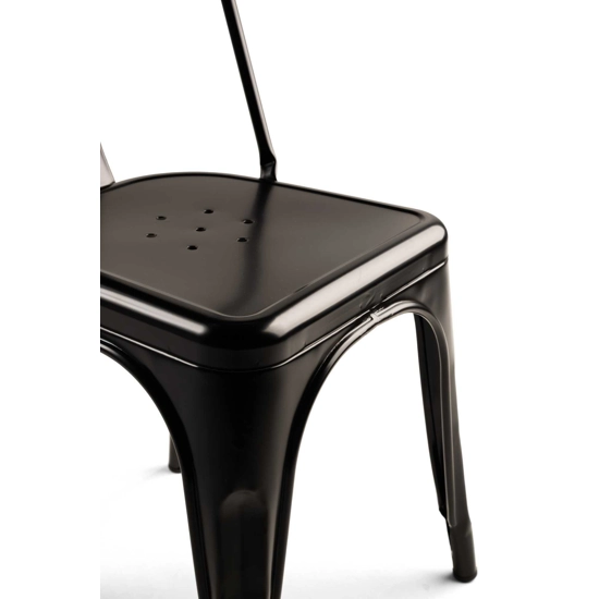 Iron Black Sedie in metallo Progetto Sedia 2