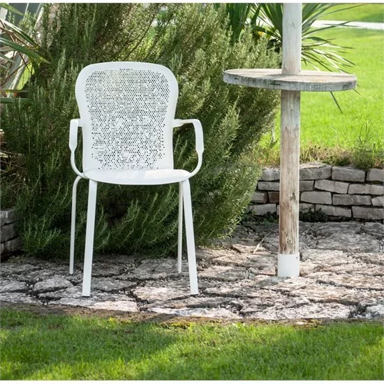 Bend Comfortable - Alluminio Microforato Sedia da giardino Progetto Sedia