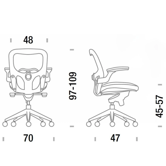 Iko Home office chairs Progetto Sedia 4