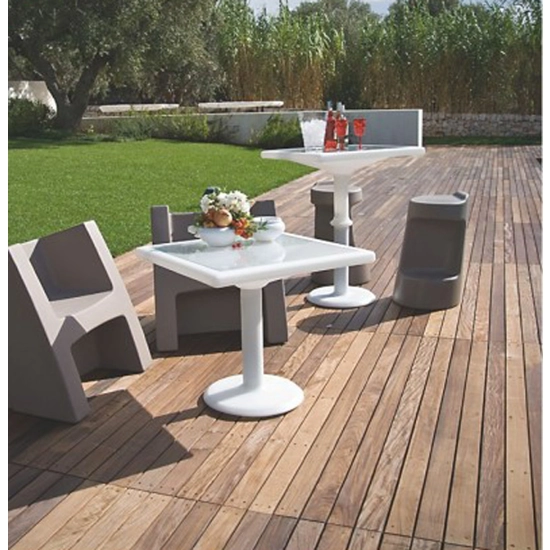 Barbados - Tavolo illuminabile Tavoli da esterno Progetto Sedia 2