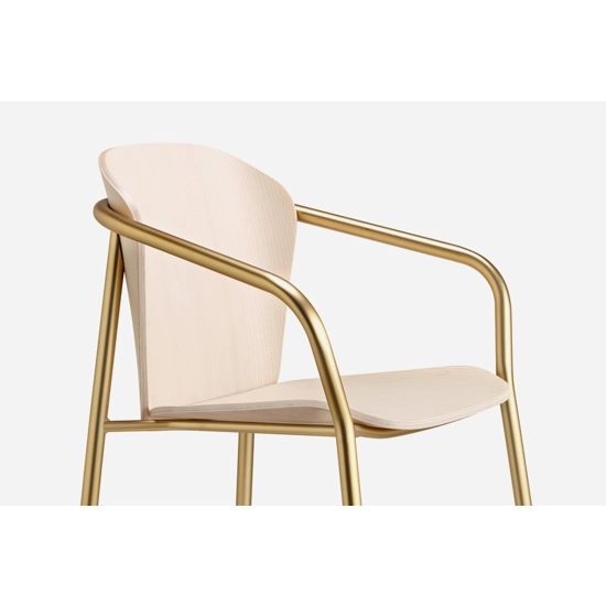 Finn Armchair Metal Wood Modern wooden chairs Scab