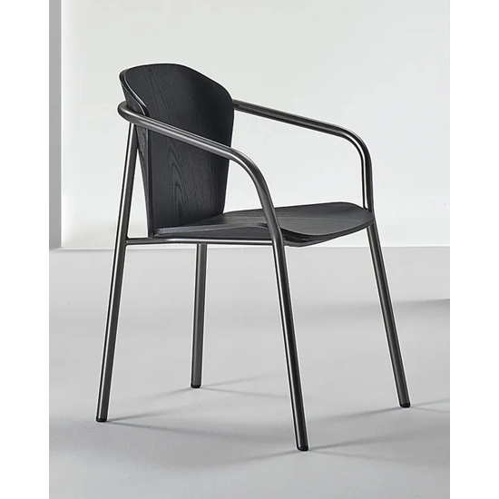 Finn Poltrona Metal Wood Sedie in legno moderne Scab
