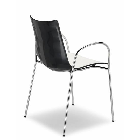Zebra Two-tone armrests Metal chairs Scab 1