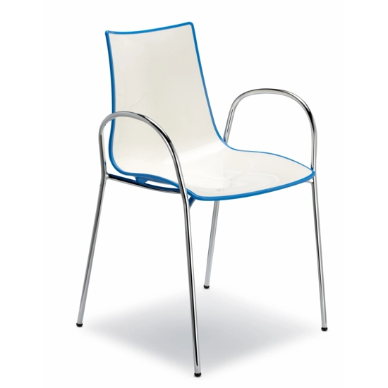 Zebra Two-tone armrests Metal chairs Scab 2