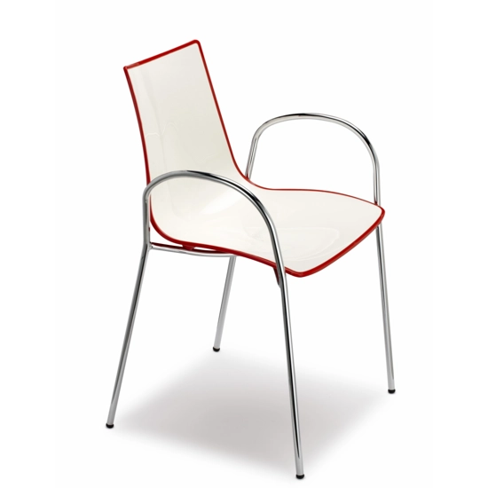 Zebra Two-tone armrests Metal chairs Scab 3