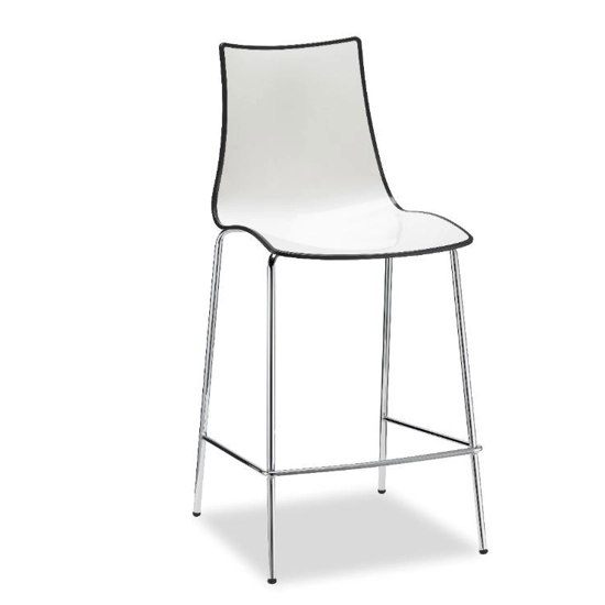 Zebra Bicolor H65 Plastic stools Scab