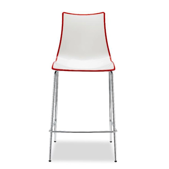 Zebra Bicolor H65 Plastic stools Scab 2