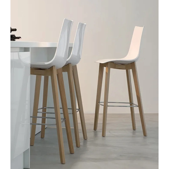 Natural Zebra antishock sgabello Sgabelli in plastica Scab