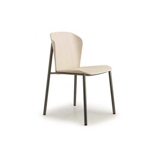 Finn Metal Wood Sedie in legno moderne Scab 1