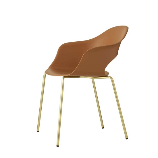 Lady B - Gambe Cromo - Ottone Satinato - Nikel Nero Lucido Sedie in plastica di design Scab 1