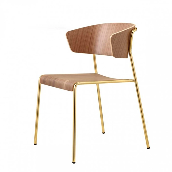 Lisa Wood Poltrona Sedie in metallo Scab 1