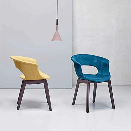 Natural Lady B Pop Sedie in legno moderne Scab 5