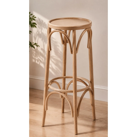 Vienna H80 Wooden stools Progetto Sedia