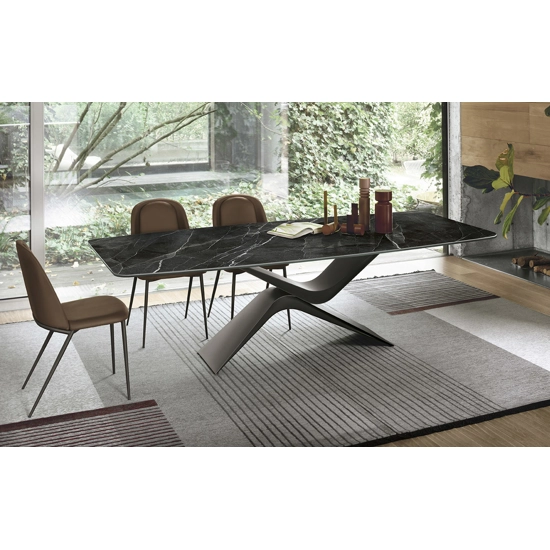 Arcus 220x120 Fisso con Piano a Botte Tavoli in ceramica Sedit