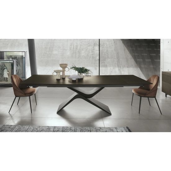 Arcus 180x100 (230-280) - Piano Rettangolare Tavoli moderni Sedit