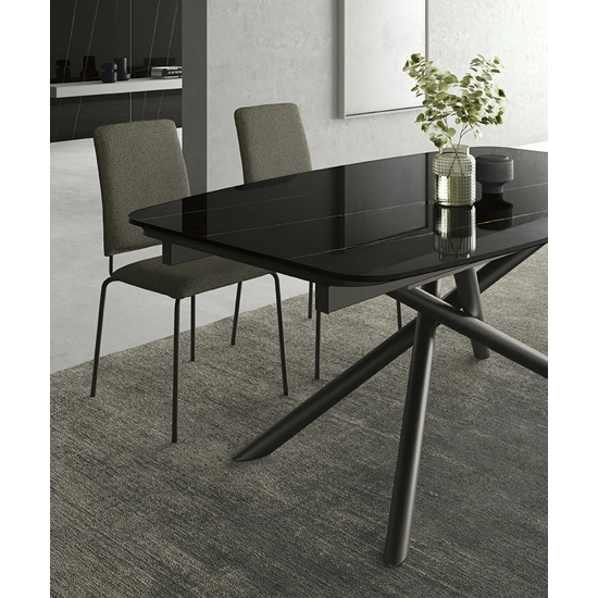 Glamour 140x95 (180-220) - Piano a Botte Tavoli moderni Sedit