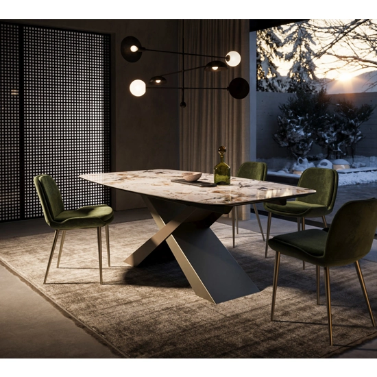 Gold 180x110 (230-280) - Piano a Botte Tavoli in ceramica Sedit 1 Gold 180x110 (230-280) - Piano a Botte Tavoli in ceramica Sedit 1