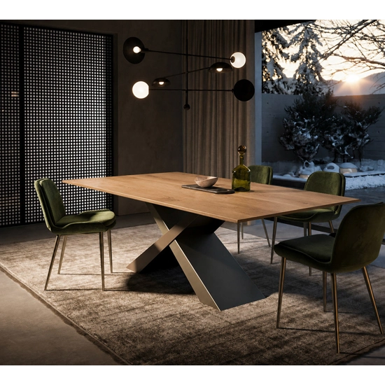 Gold 180x100 - Piano Rettangolare Tavoli in ceramica Sedit