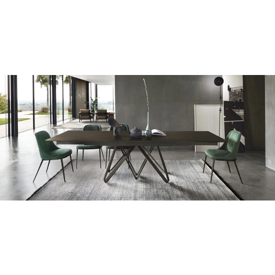 Roulette 180x100 (230-280) - Piano Rettangolare Tavoli in ceramica Sedit