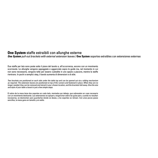 Tiffany 160x90 (210-260) Allungabile con Sistema One System Tavoli moderni Sedit 2